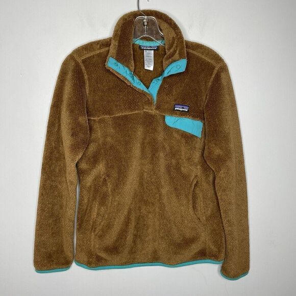 Patagonia Jackets & Blazers - PATAGONIA Re-Tool T-Snap Pullover Women XS Brown Fleece Jacket Half-Snap